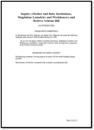 Draft Inquiry and Redress Bill
